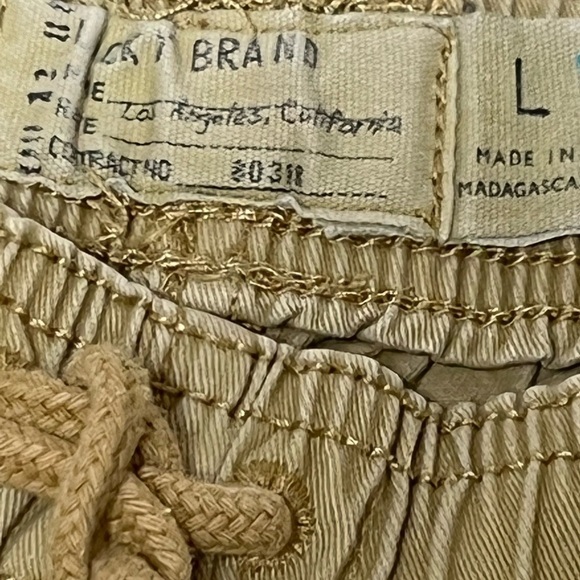 Lucky Brand  Boys Large Khaki Chino Shorts Elastic & Drawstring Waist - Picture 5 of 5